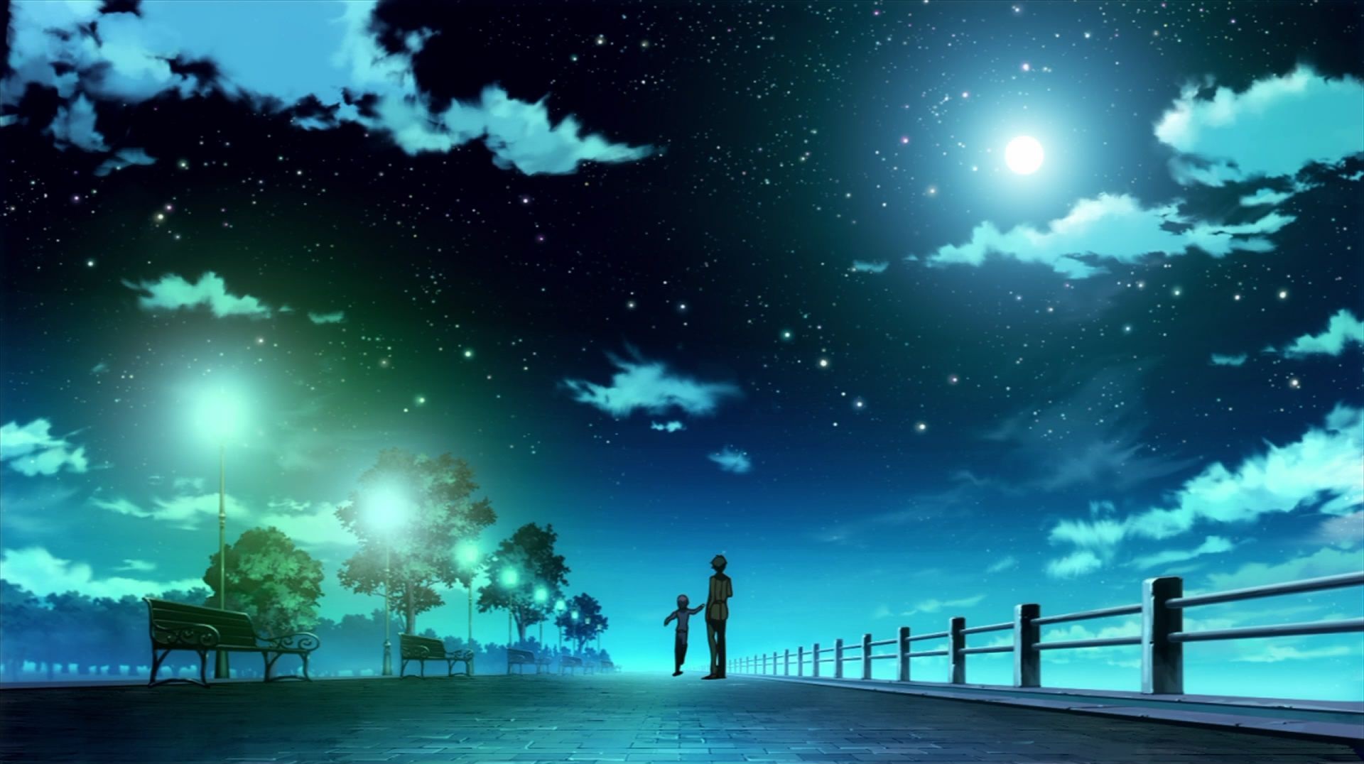 Hình nền đêm anime đẹp
