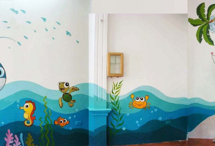 Hình vẽ tường cute và đẹp