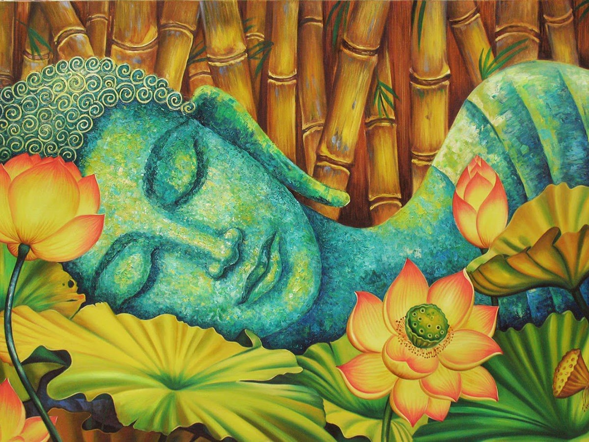 Ảnh Phật và hoa sen đẹp