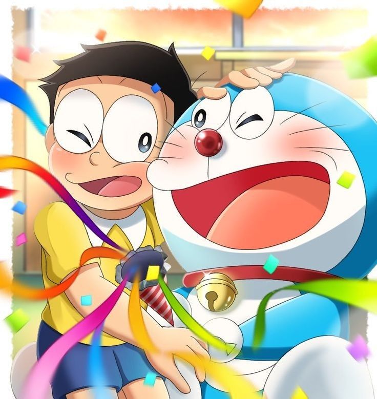 Hình hình họa Nobita - Doremon dễ dàng thương