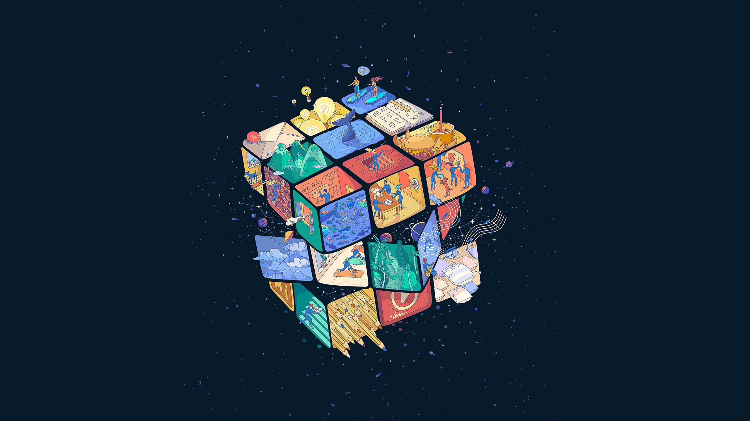 Hình nền Rubik 2K