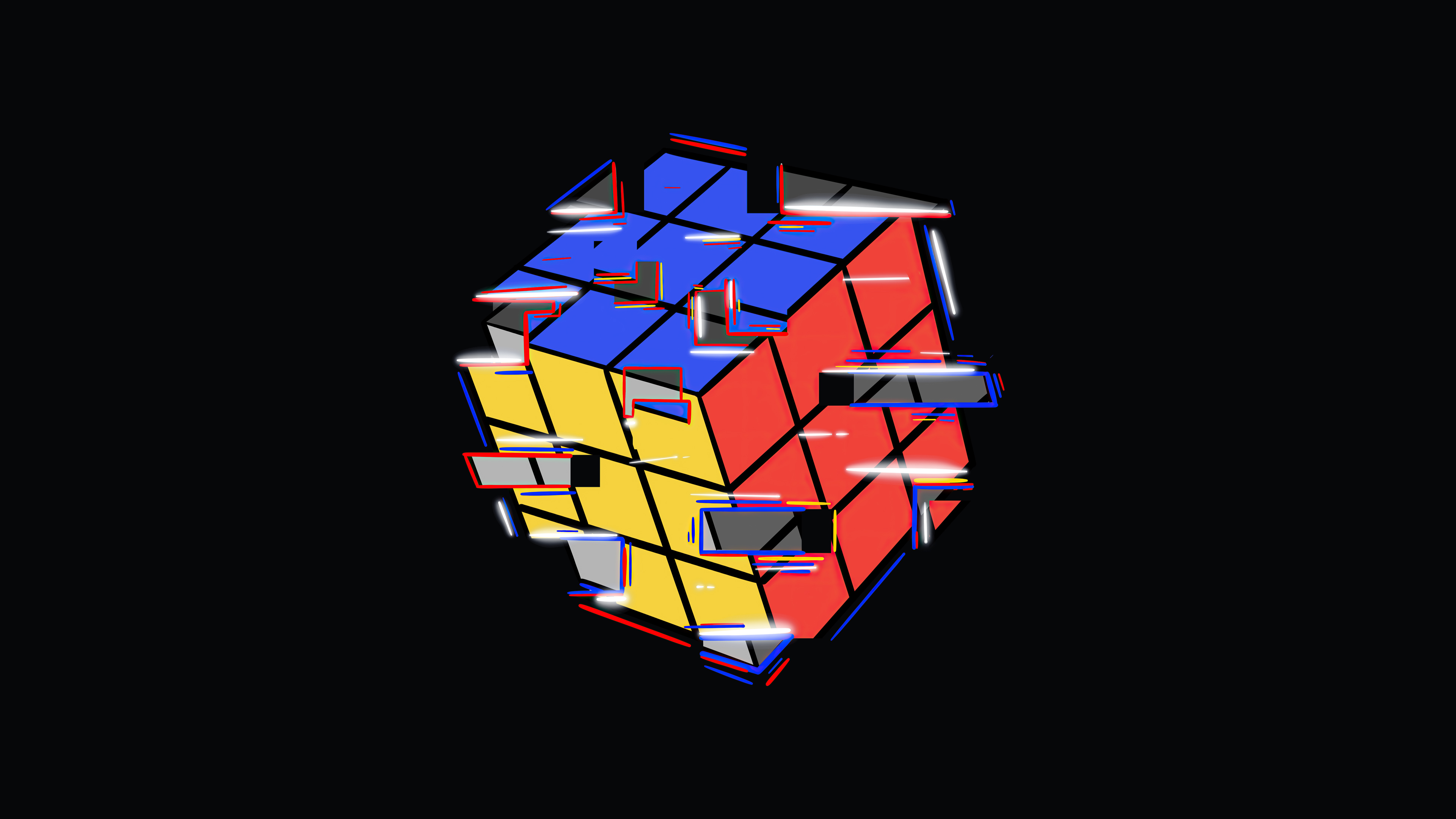 Hình nền Khối Rubik Đầy màu sắc đối mặt Khối lập phương 1920x1080 goodfon 1050864 Hình nền đẹp hd WallHere