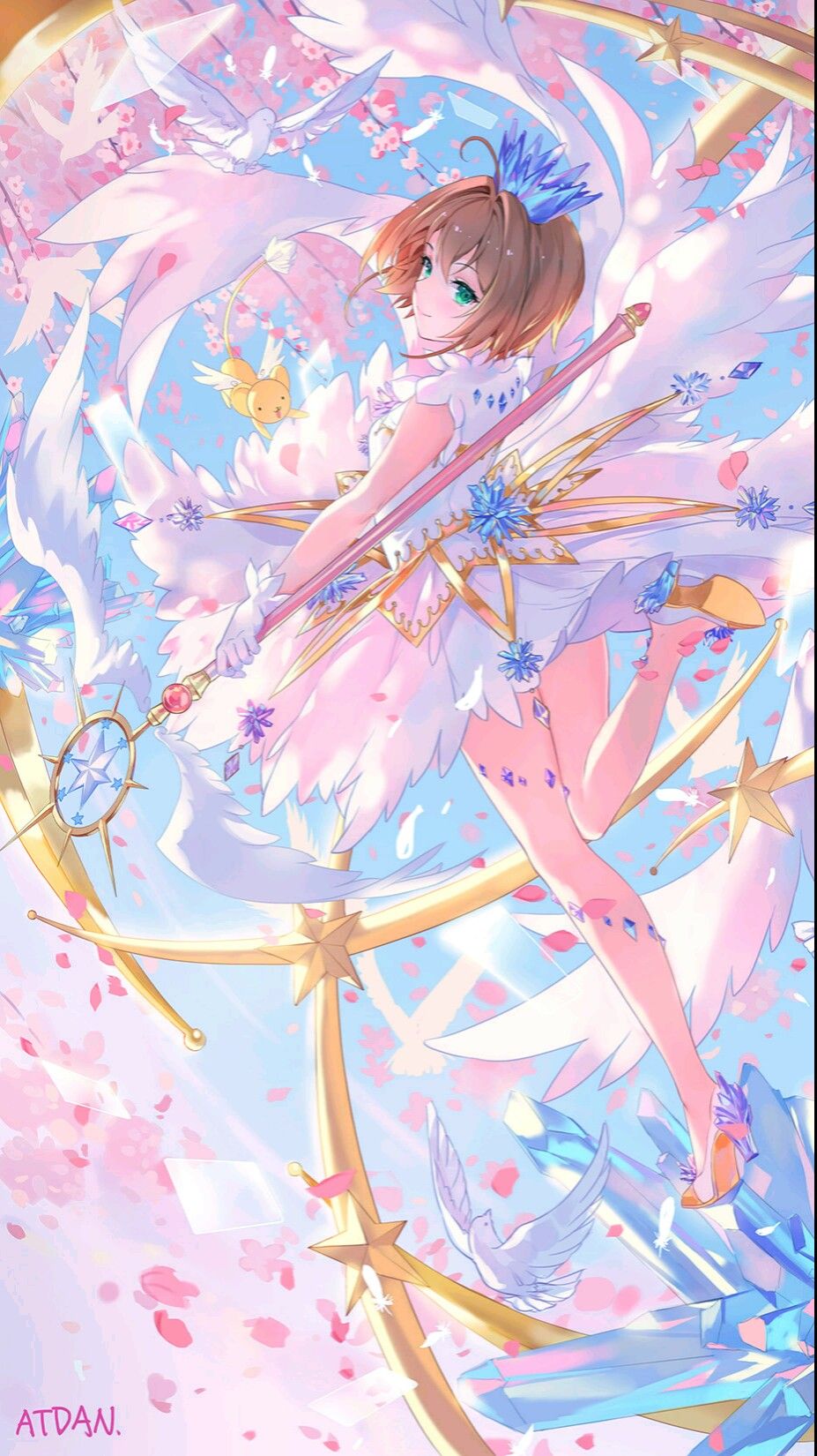 Sakura Kinomoto Thủ lĩnh thẻ bài cực đẹp