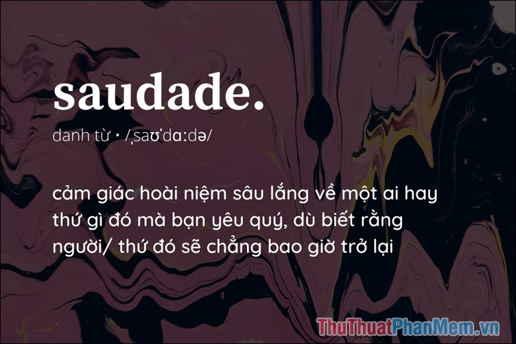 Saudade (Tiếng Bồ Đào Nha)