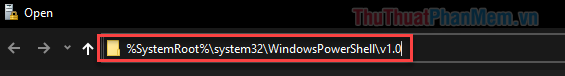 Nhấp vào liên kết để đăng nhập vào Windows PowerShell.