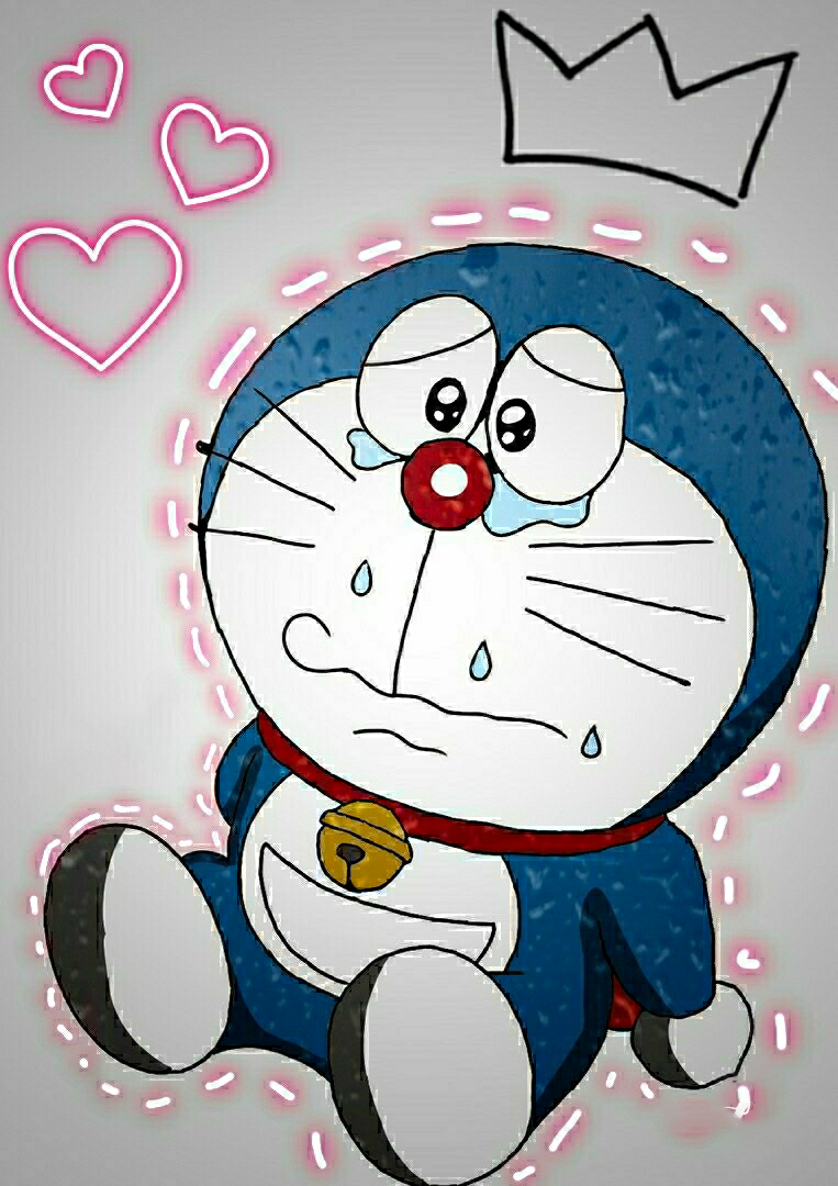 Một bức ảnh buồn և dễ thương của Doraemon