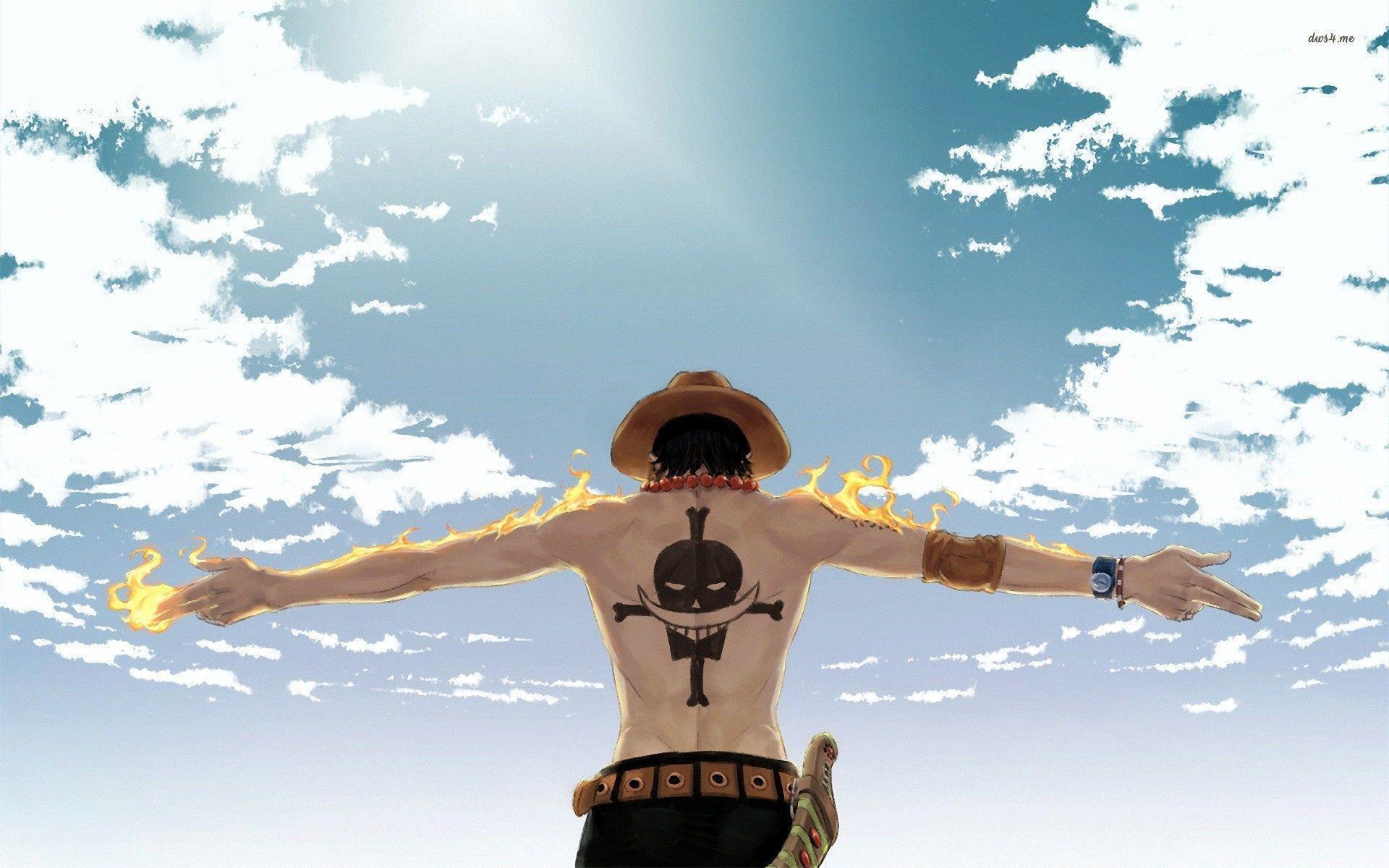 Ảnh nền Ace trong One Piece tuyệt đẹp