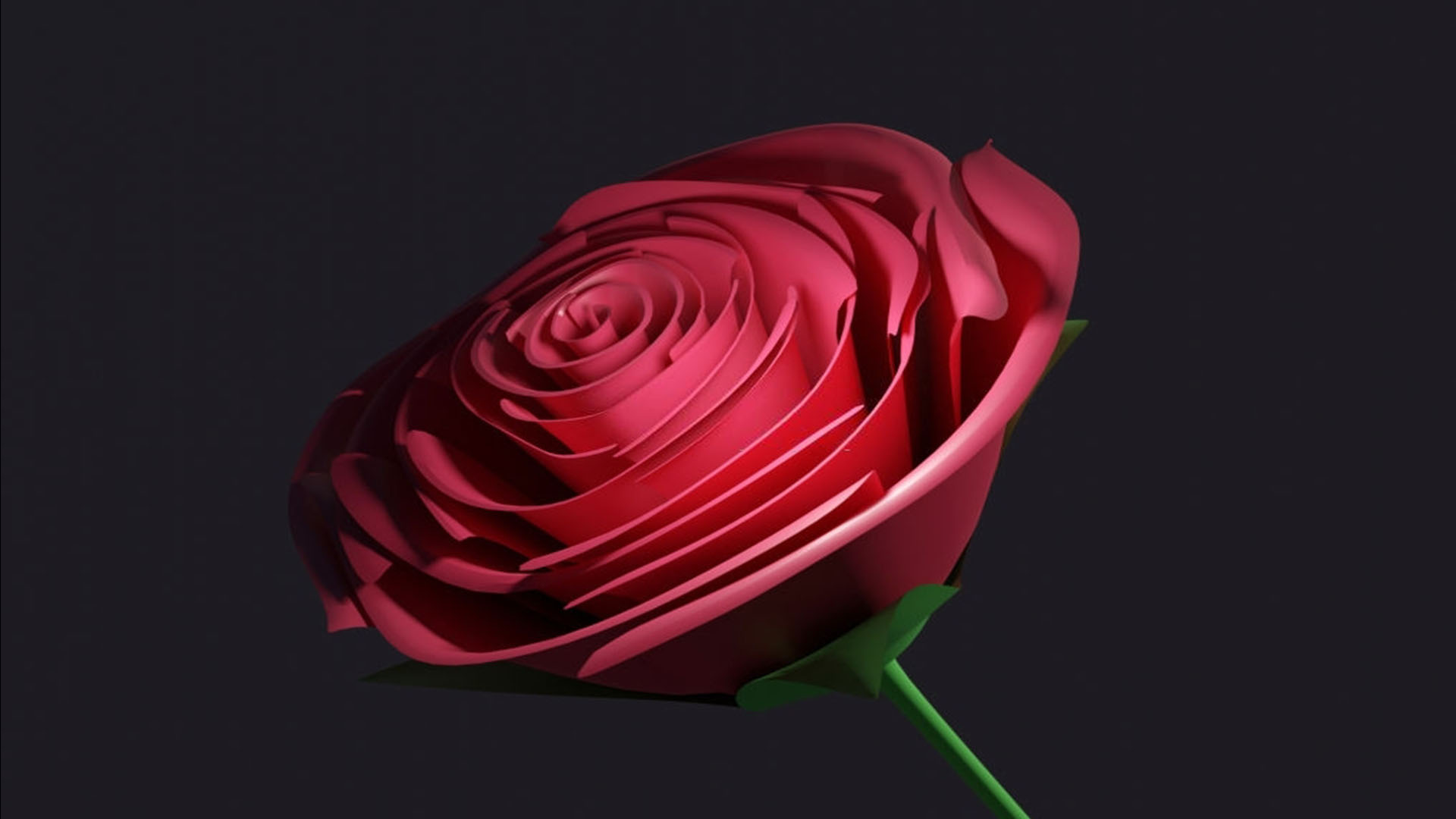 Ảnh nền bông hoa hồng 3D đẹp