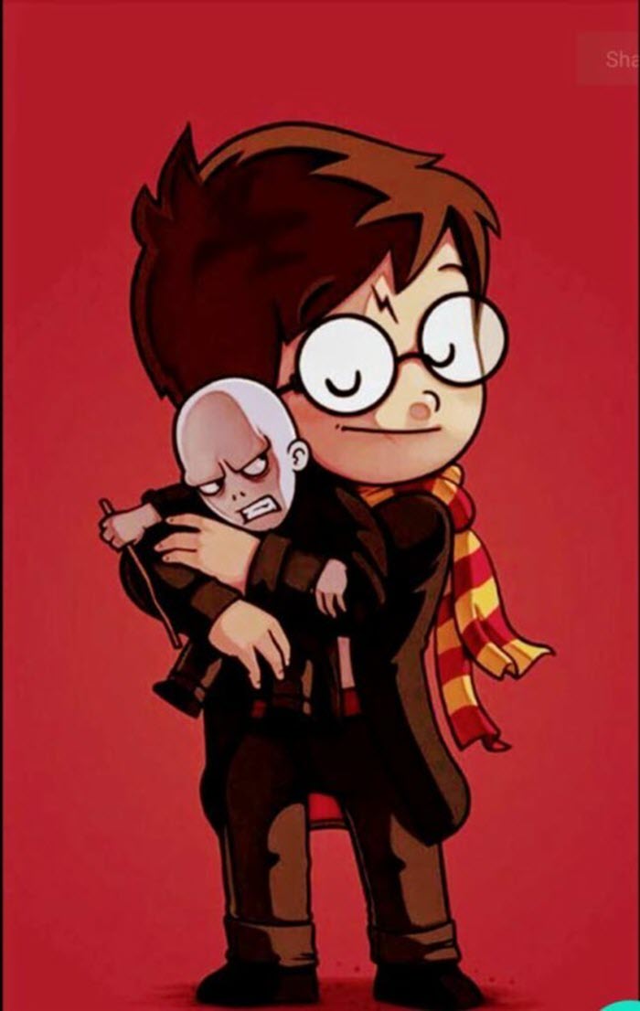 Ảnh vẽ Harry Potter cute