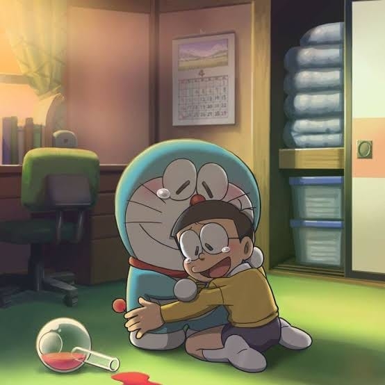 Hình ảnh Doraemon đang khóc rất đẹp