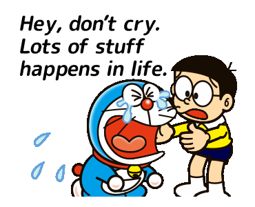 Hình ảnh Doraemon bật khóc