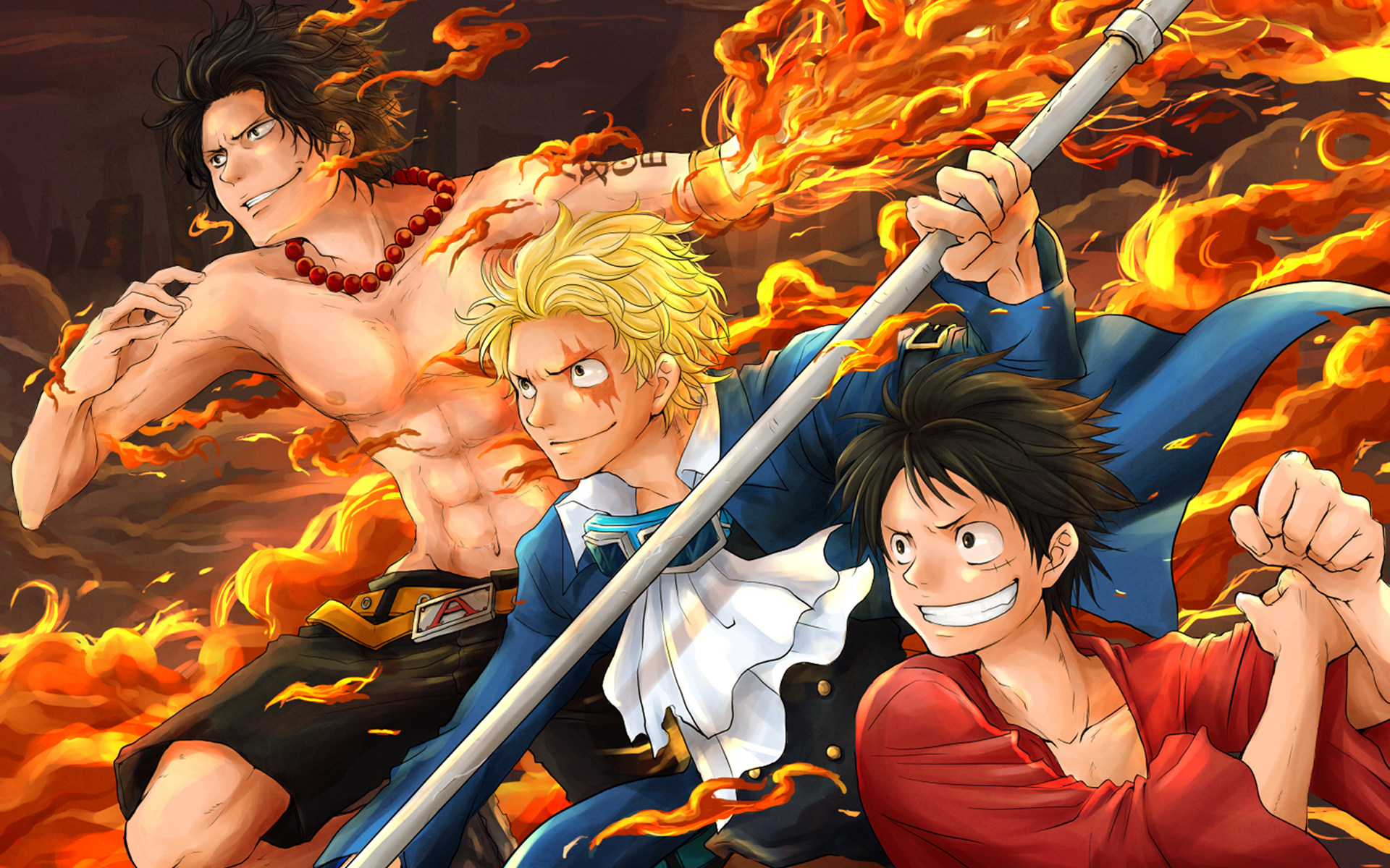 Hình nền Ace One Piece Full HD đẹp