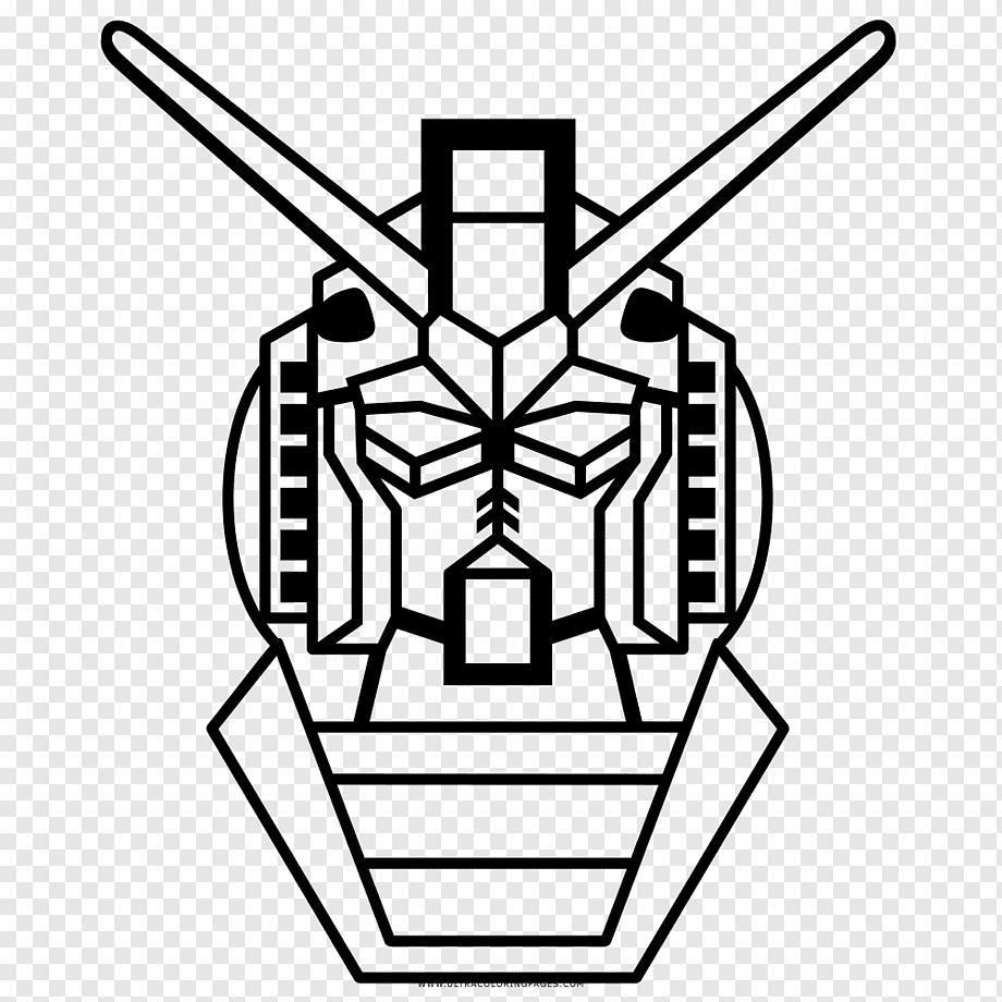 Trang màu khuôn mặt Gundam
