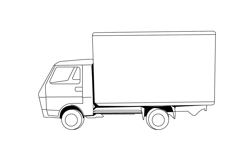 Tranh tô màu xe tải cực đẹp có hình mẫu cho bé tô màu  TH Điện Biên Đông