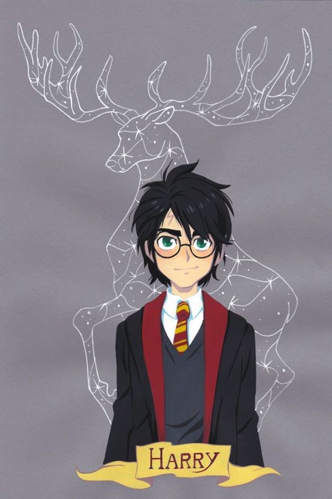 Tranh vẽ Harry Potter đáng yêu