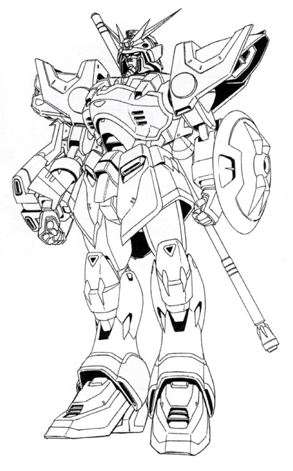 Tranh vẽ tô màu Gundam đẹp nhất