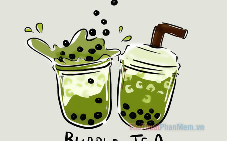 Thưởng thức Ảnh trà sữa hoạt hình ngon miệng (for cute cartoon bubble tea images)