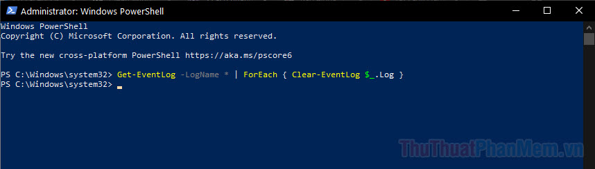 Cách xóa Event Logs (Nhật ký sự kiện) trên Windows 10