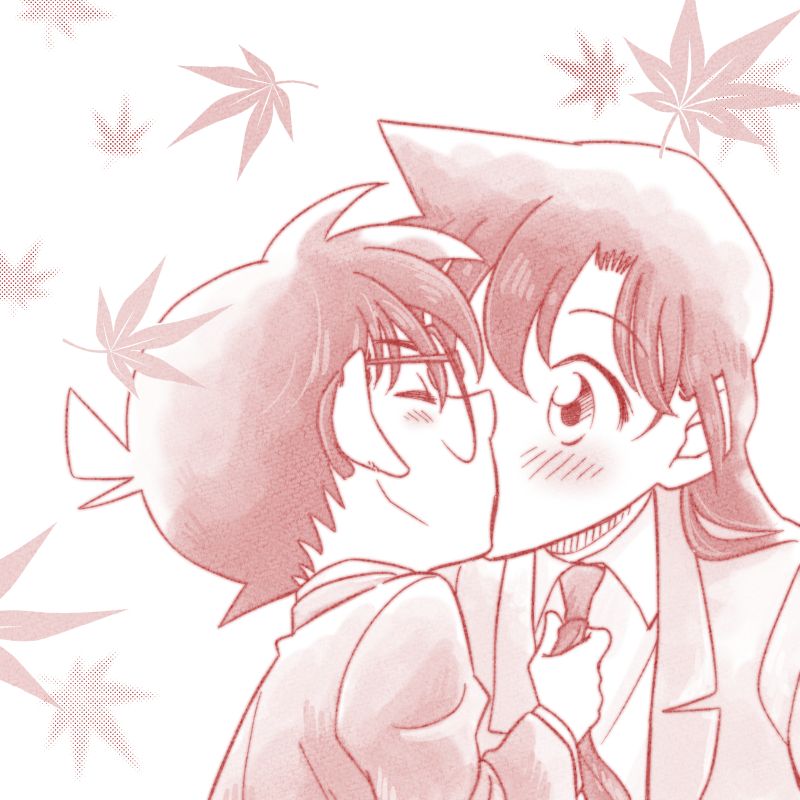 Ảnh Conan và Ran hôn nhau