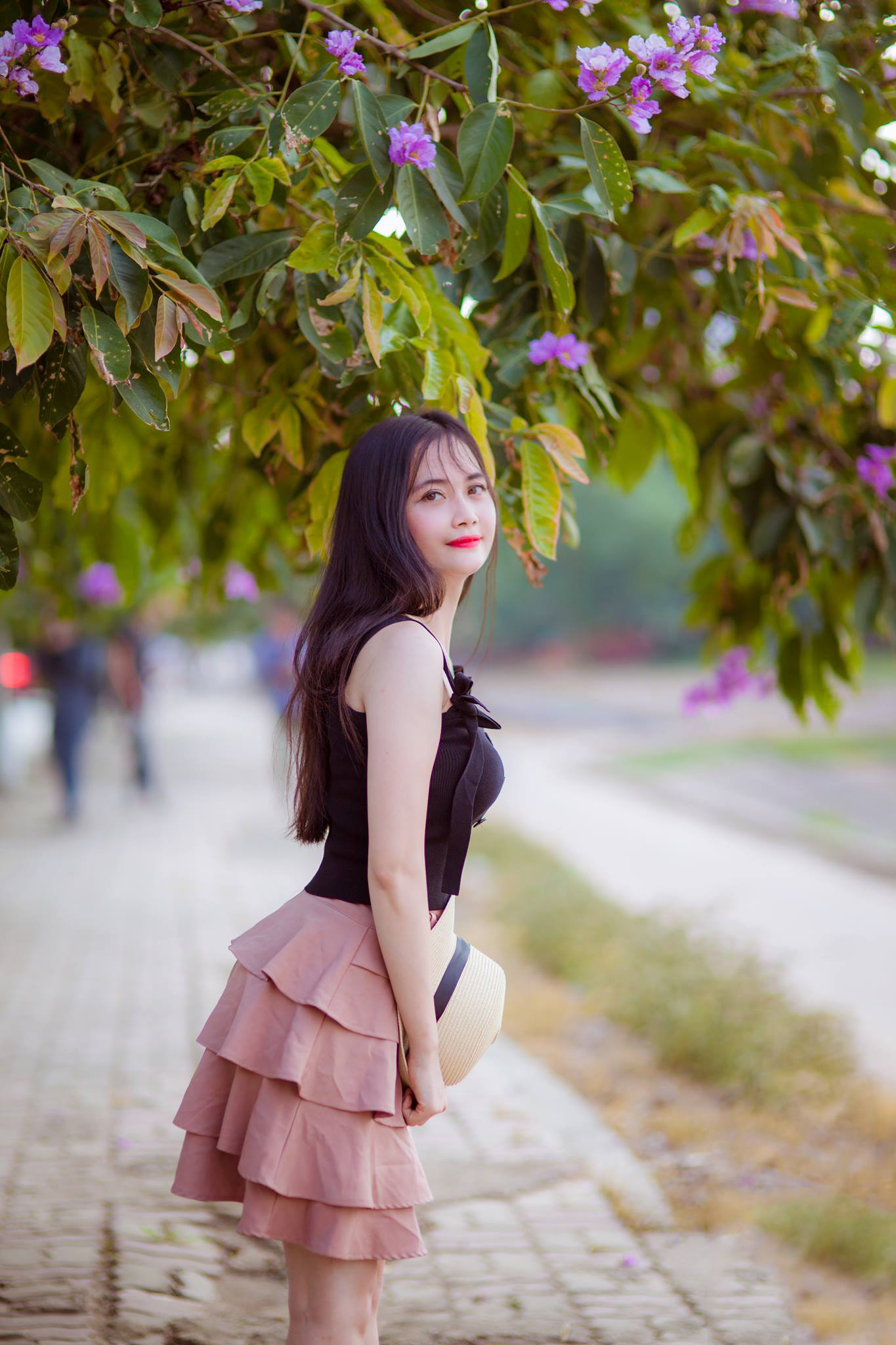 Ảnh gái xinh Hàn Quốc mặc váy xếp ngắn đẹp nhất