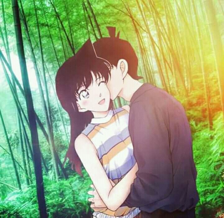 Ảnh Shinichi hôn Ran cực đẹp