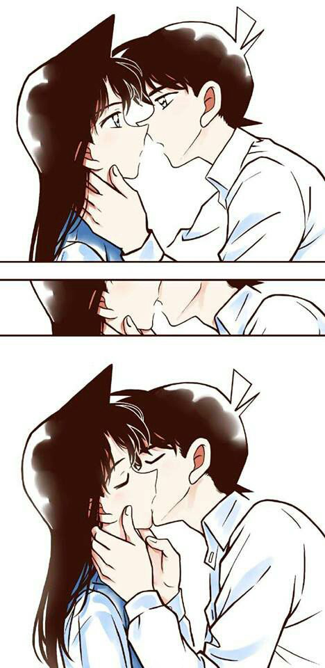 Ảnh Shinichi và Ran hôn nhau cực đẹp