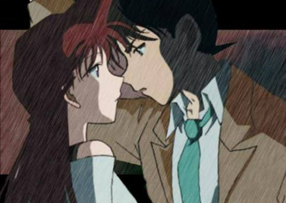 Ảnh Shinichi và Ran hôn nhau cực lãng mạn
