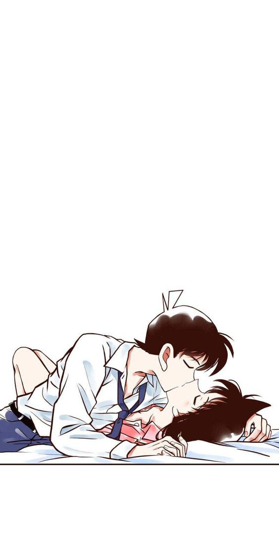 Hình ảnh Shinichi và Ran hôn nhau cực đẹp