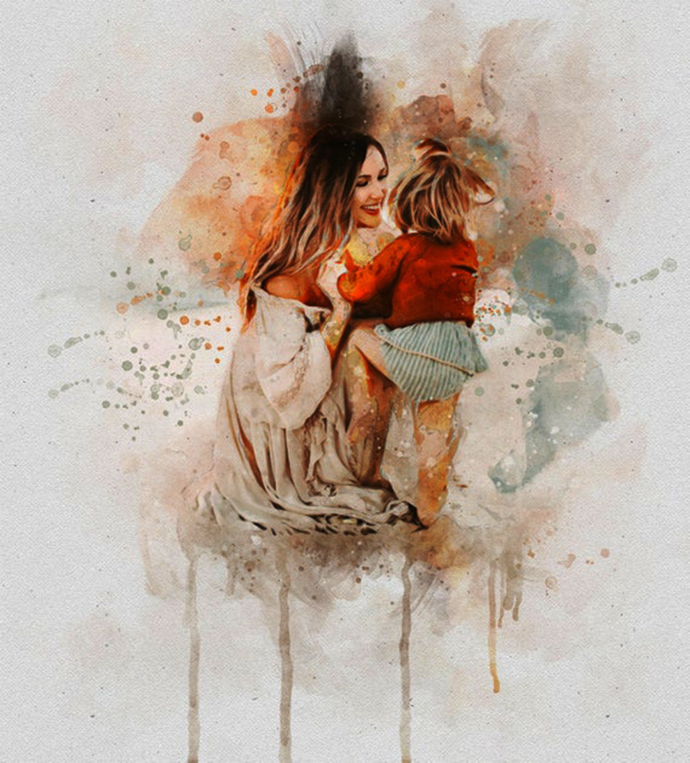 Những bức vẽ tuyệt vời của mẹ và con gái