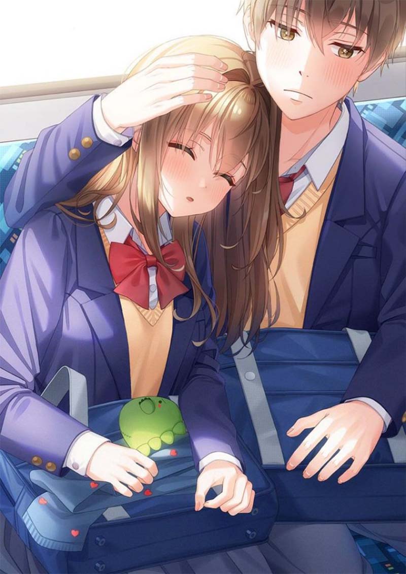 Ảnh cặp đôi anime cute yêu nhau