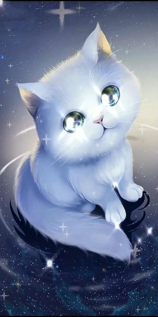 Hình ảnh anime mèo đẹp cute dễ thương và đáng yêu