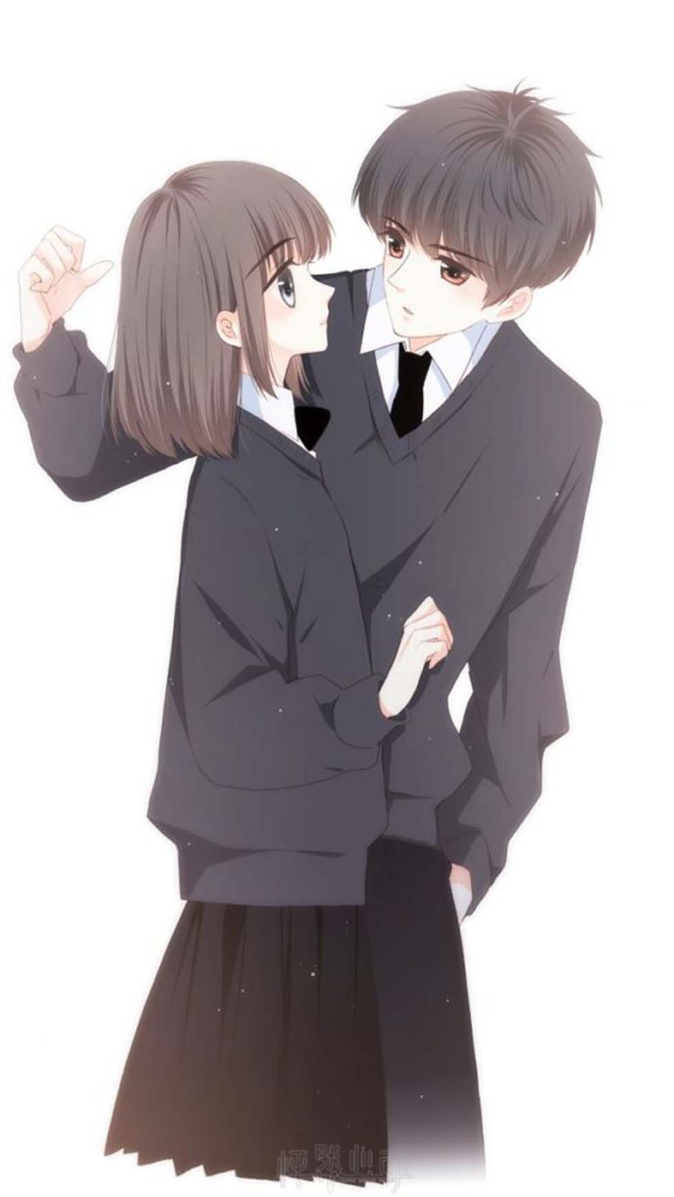 Hình ảnh anime cặp đôi yêu nhau dễ thương