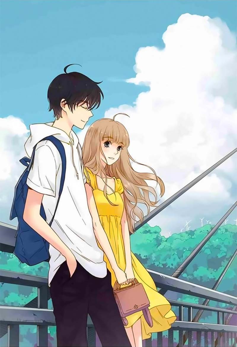 Hình ảnh cặp đôi anime cute dễ thương nhất