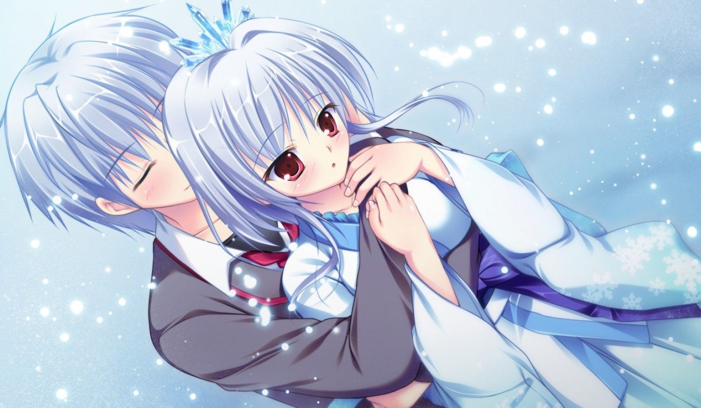 Hình ảnh hoạt hình cặp đôi anime yêu nhau