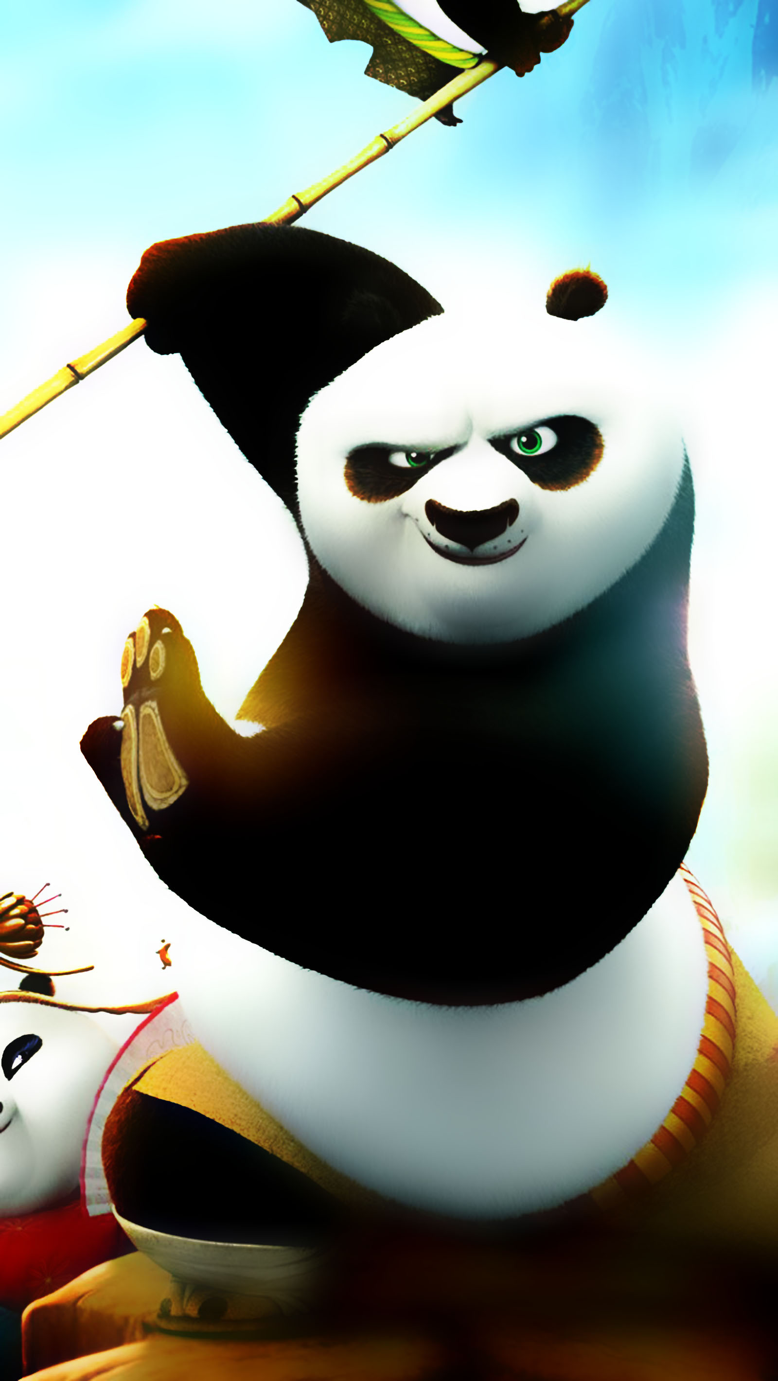 Hình nền gấu trúc Kung Fu Panda cute
