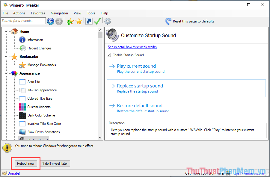 Cách thay đổi âm thanh khi khởi động Windows 10