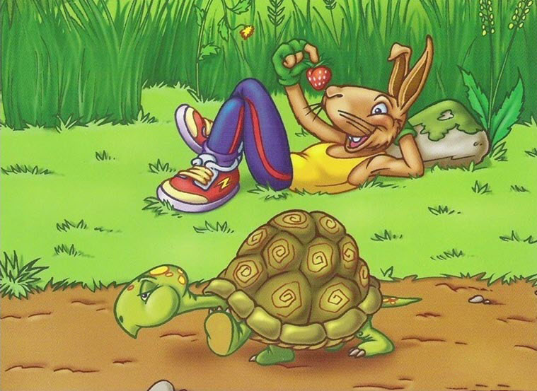 Hình ảnh cuộc thi rùa và thỏ