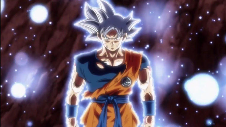 Ảnh Goku chuyển đổi thành Bản năng vô cực