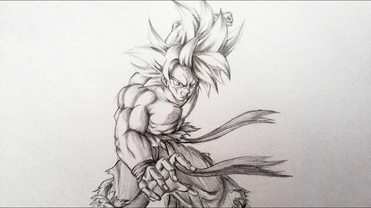 Ảnh vẽ minh họa Goku Bản năng vô cực