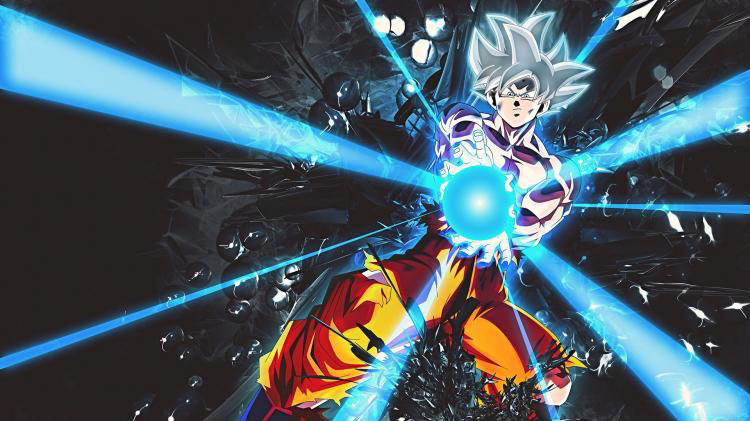 Hình ảnh Goku Bản năng vô cực Kamehameha