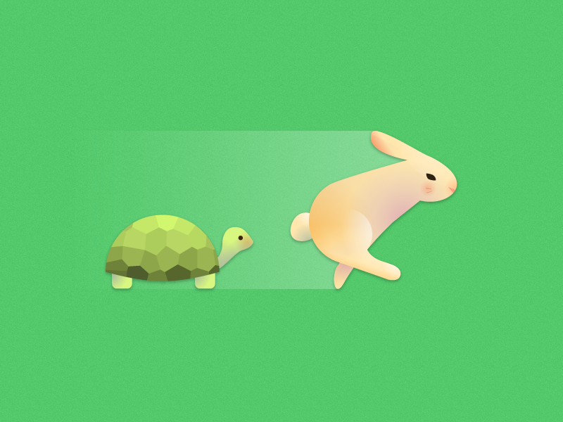 Hình ảnh minh họa rùa và thỏ