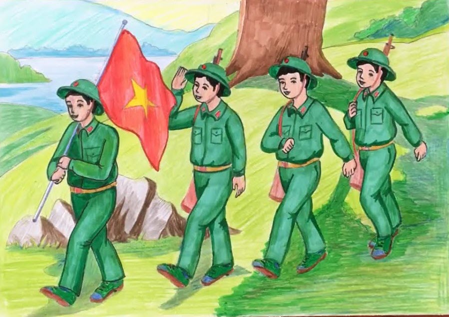 Vẽ Tranh Ý Tưởng Trẻ Thơ Bay Bổng Phong Phú Sáng Tạo  TH Điện Biên Đông