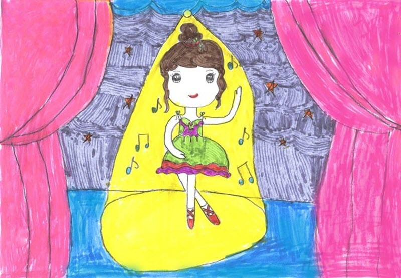 Cuộc thi vẽ tranh Chiếc máy bay mơ ước của em và câu chuyện của bé Giang  Hồng Chi trường Tiểu học 