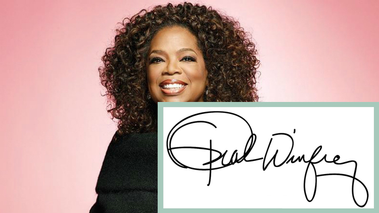 Chữ ký của Oprah Winfrey