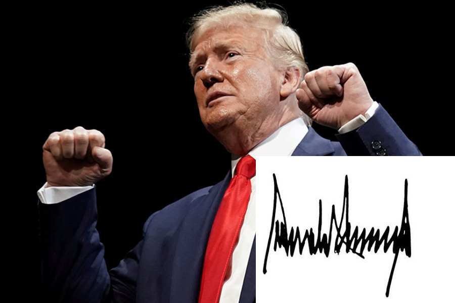 Chữ ký đẹp của Donald John Trump