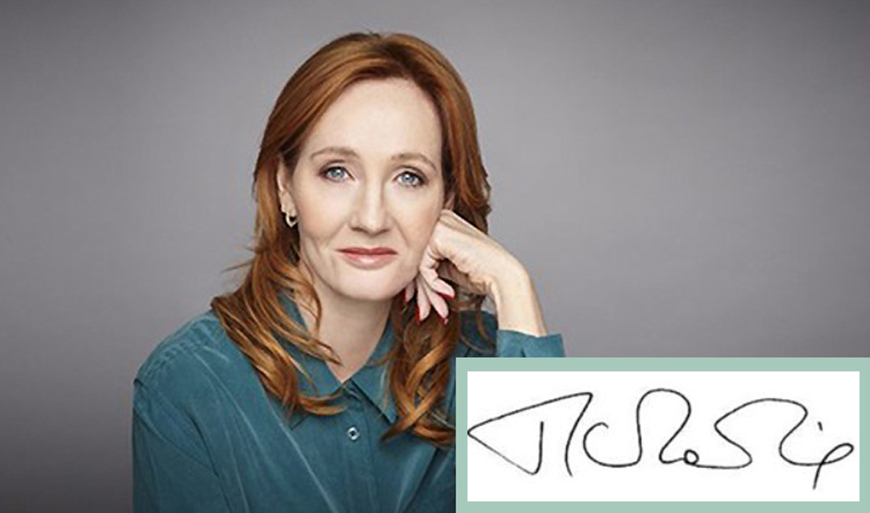 Chữ ký đẹp của JK Rowling