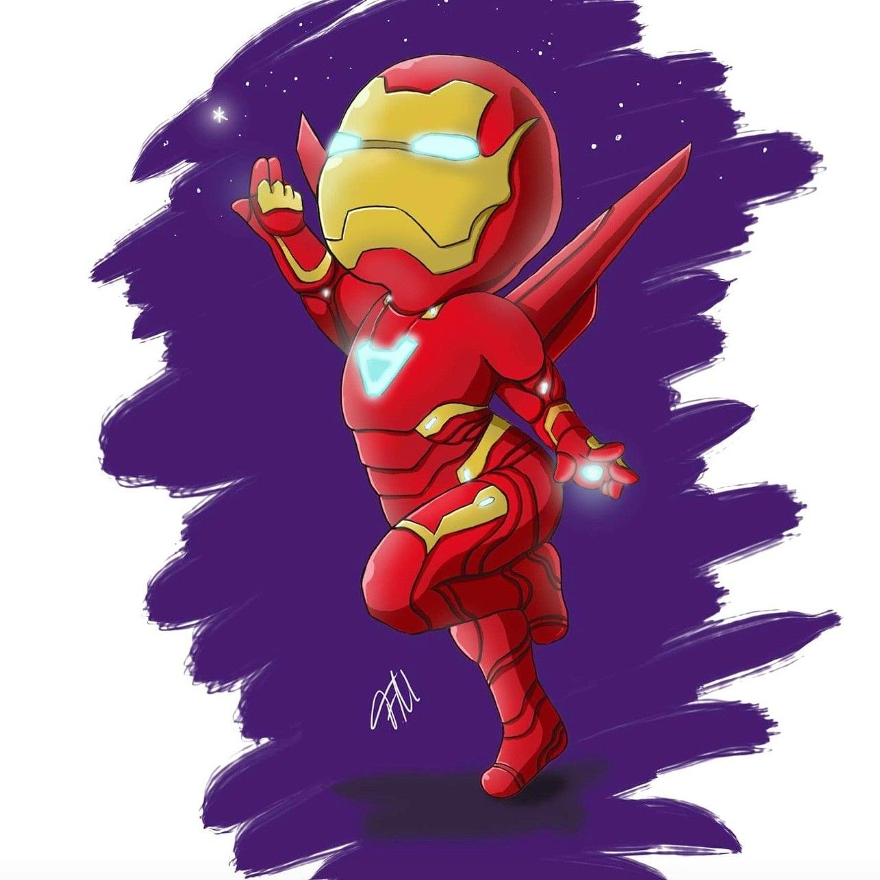 Ảnh Iron Man chibi hài hước