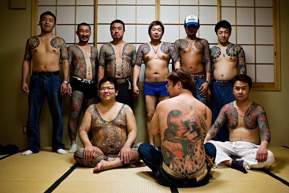 Hình ảnh băng đảng giang hồ Yakuza Nhật Bản