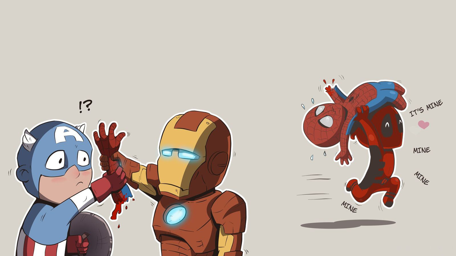 Hình ảnh Iron Man chibi hài hước