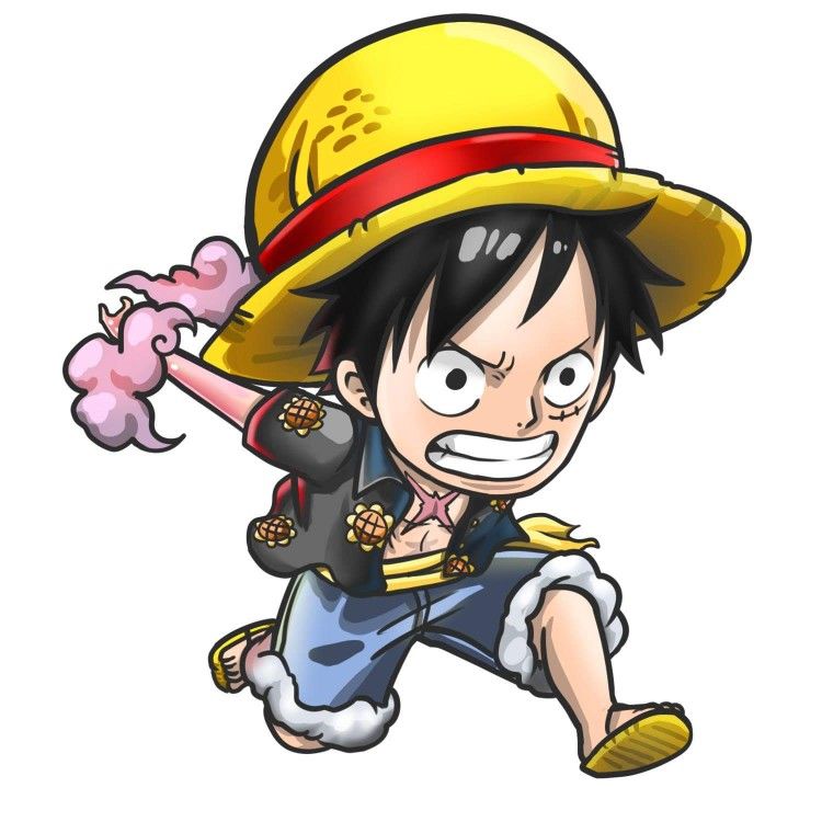 Hình ảnh Luffy chibi trong One Piece